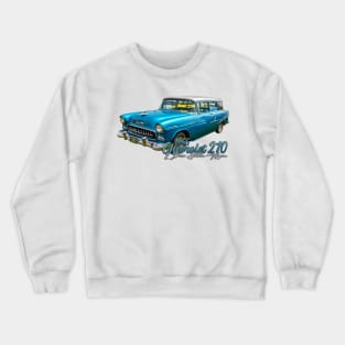 1955 Chevrolet 210 2 Door Station Wagon Crewneck Sweatshirt